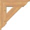 Ekena Millwork Traditional Traditional Smooth Bracket w/ Offset Brace, Western Red Cedar, 7 1/2"W x 26"D x 26"H BKT0806X26X26TRA01SWR - alternate 3